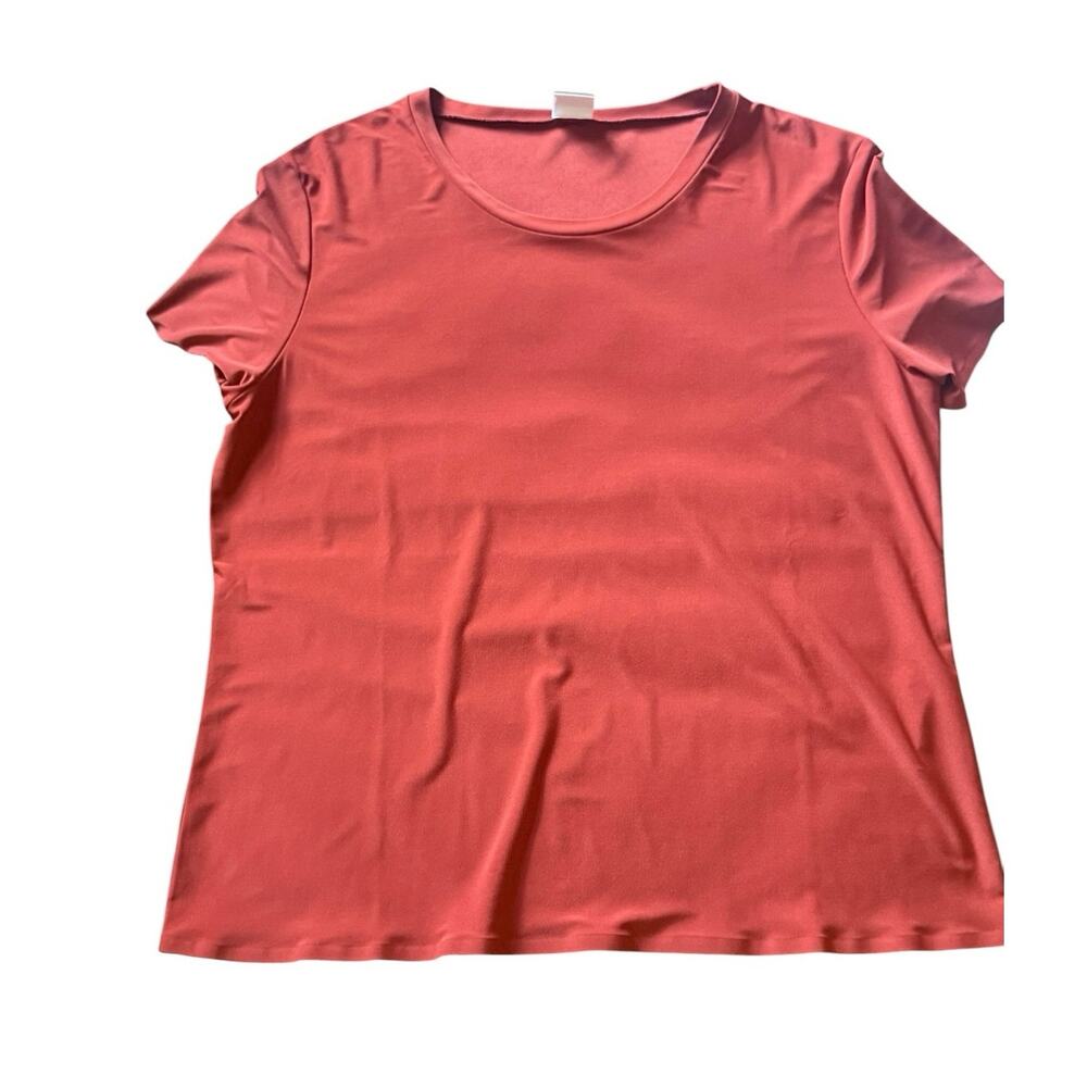 MaxMara Rust/Orange Round Neck Top - Large